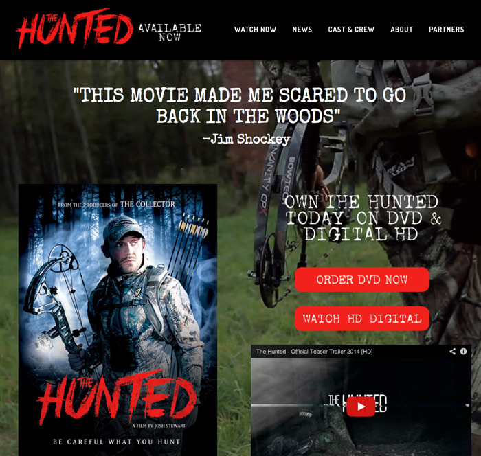 'The Hunted' Movie Website